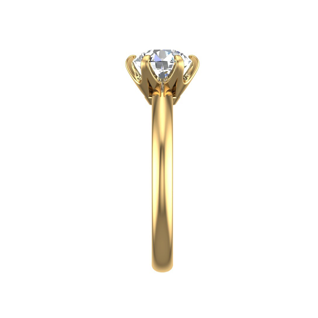 Olivia Knife Edge 6 prong  Solitaire